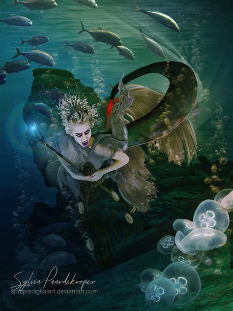 Sea witch - Learn about the tradition and legends of sea witches, who work with the chaotic forces of nature and the elements of water, moon and wind. Discover how sea witches use magick to control the weather, the tides and the fate of seafarers. 